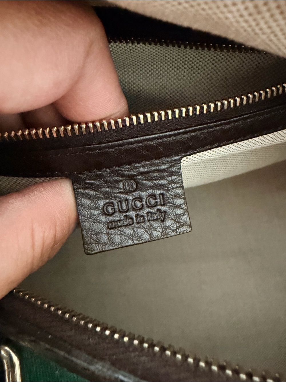 Gucci Vintage Web Medium Boston Bag Pebbled Leather Crossbody - Picture 3 of 12